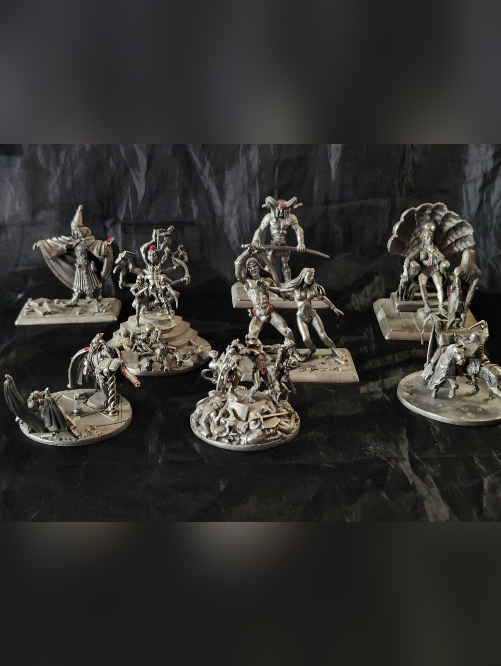 🌺SOLD🌺 pewter fantasy miniatures part of the Meier Rawcliffe Idol Theft series